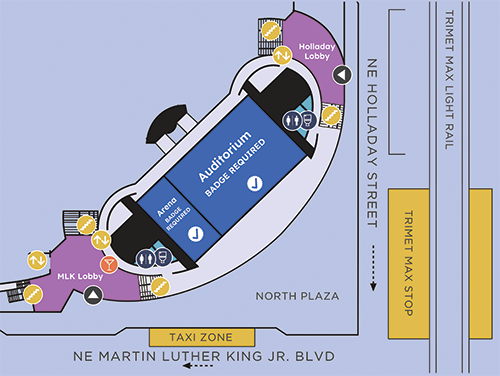 Oregon Convention Center Level 2 map