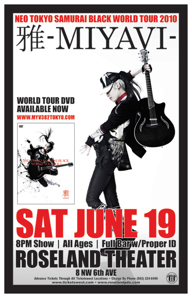 Miyavi concert poster