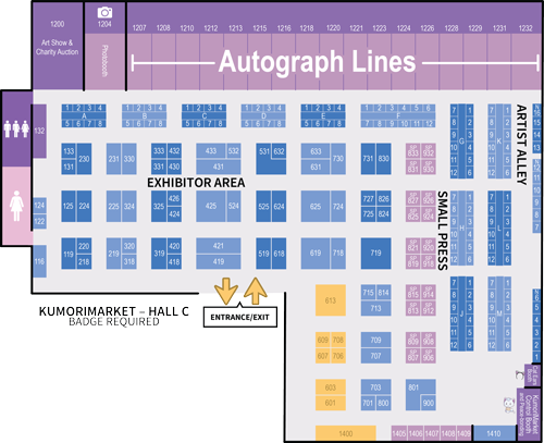 Oregon Convention Center Hall C map